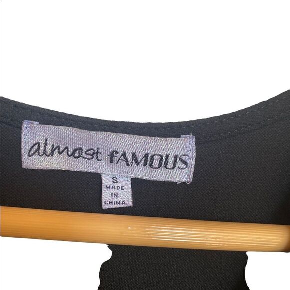 Almost Famous | Asymmetrical Dress - Black & White Size Small - Picture 7 of 10